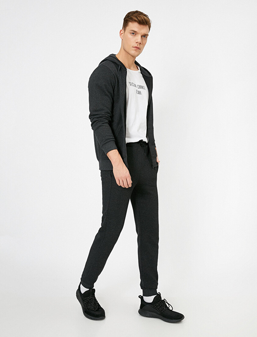 Cep Detaylı Lastik Paçalı Jogger Fit Eşofman Altı