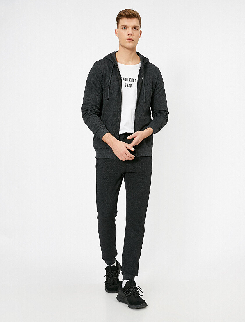 Cep Detaylı Lastik Paçalı Jogger Fit Eşofman Altı