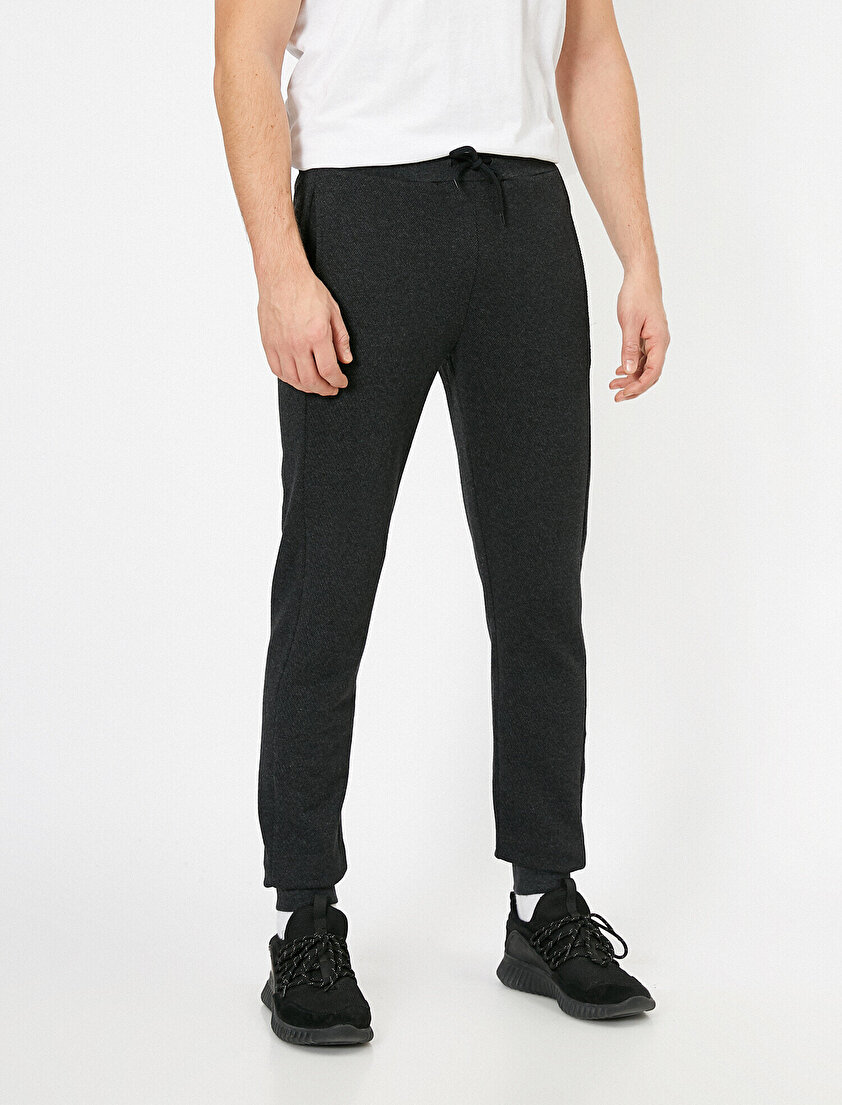 Cep Detaylı Lastik Paçalı Jogger Fit Eşofman Altı