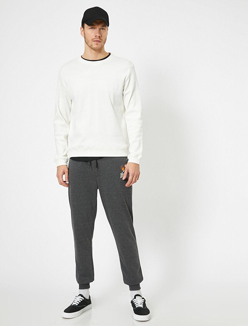 Looney Tunes Lisanslı Baskılı Paçası Lastikli Cepli Eşofman Altı