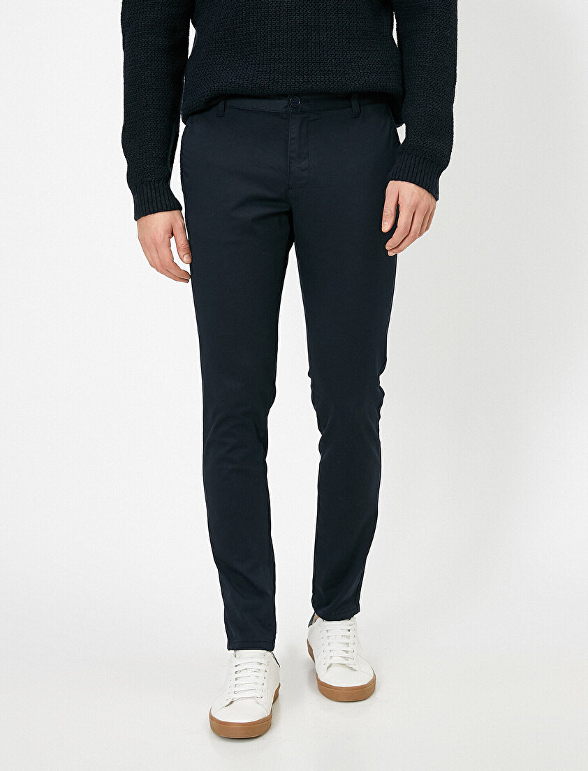 Cep Detaylı Skinny Fit Pantolon