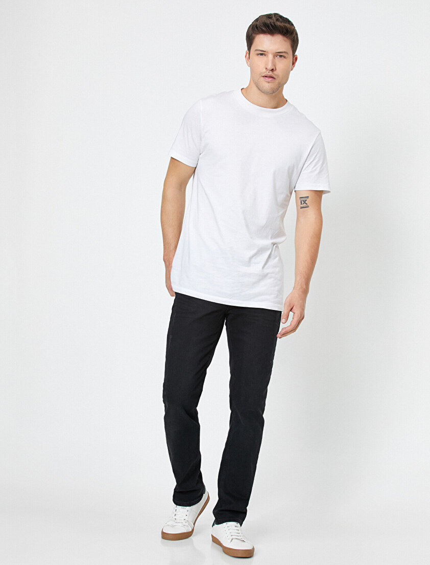 Brad Slim Fit Yıpratmalı Jean Pantolon