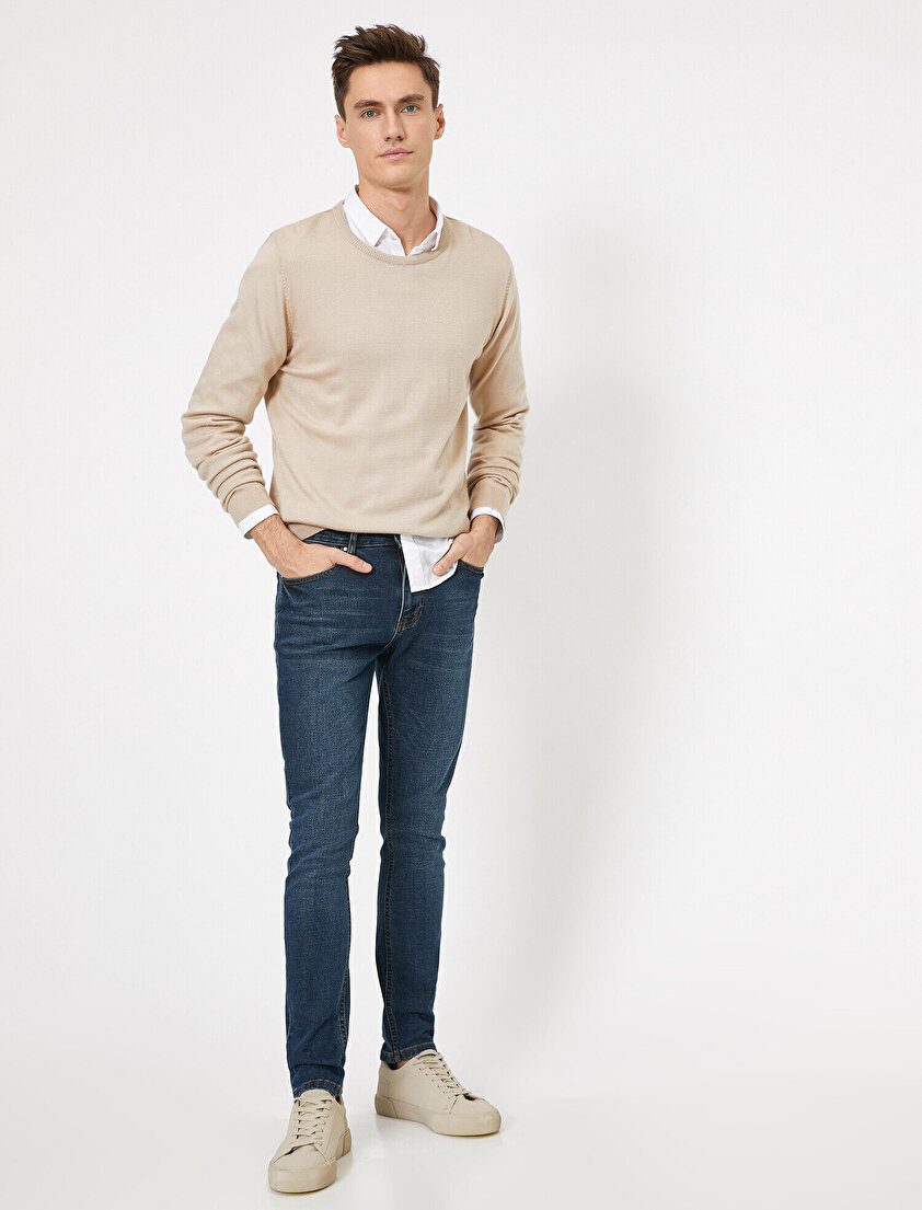 Justın Super Skinny Fit Esnek Kumaş Jean Pantolon