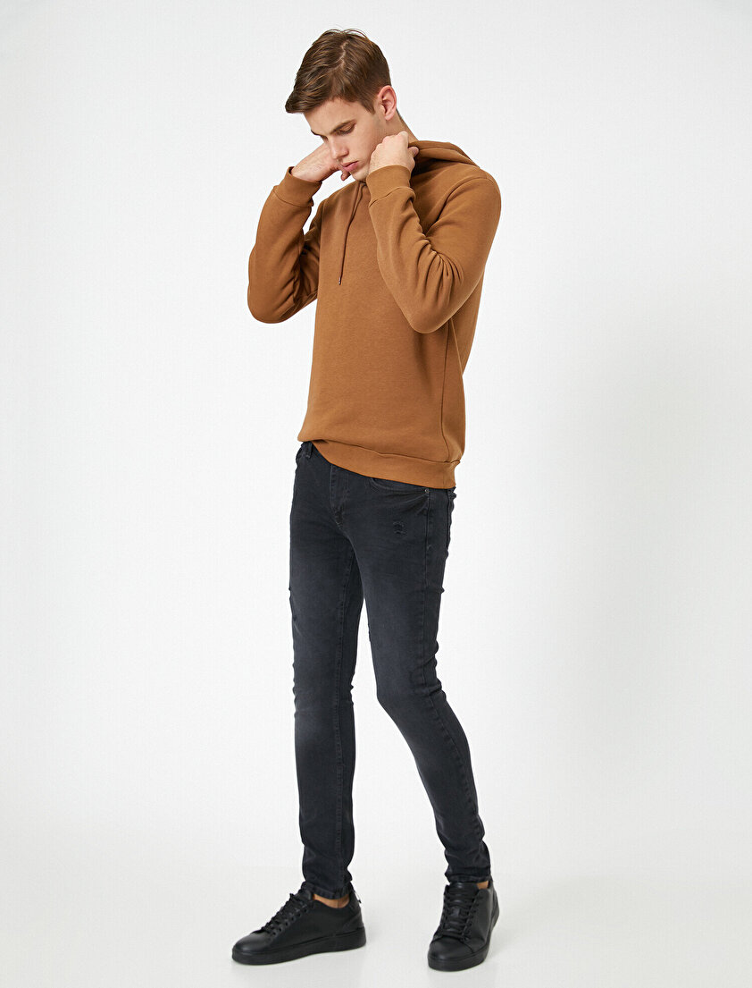 Michael Skinny Fit Yıpratmalı Jean Pantolon