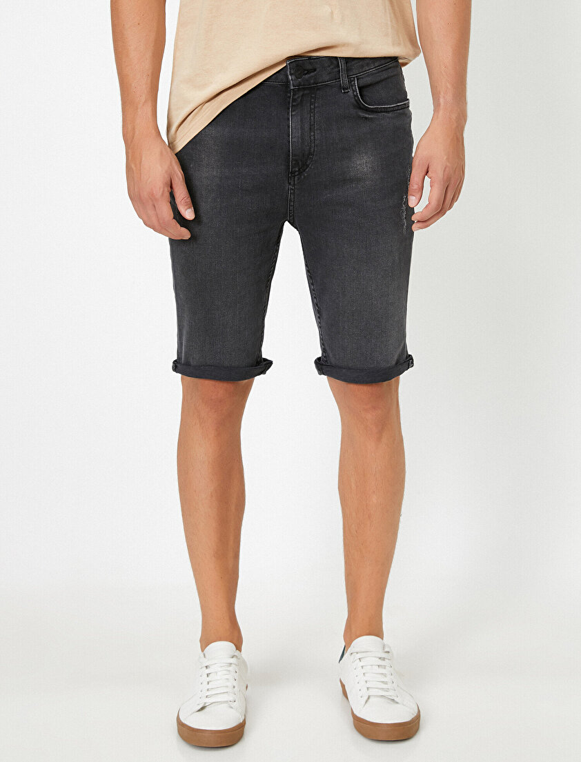 Normal Bel Jean Şort