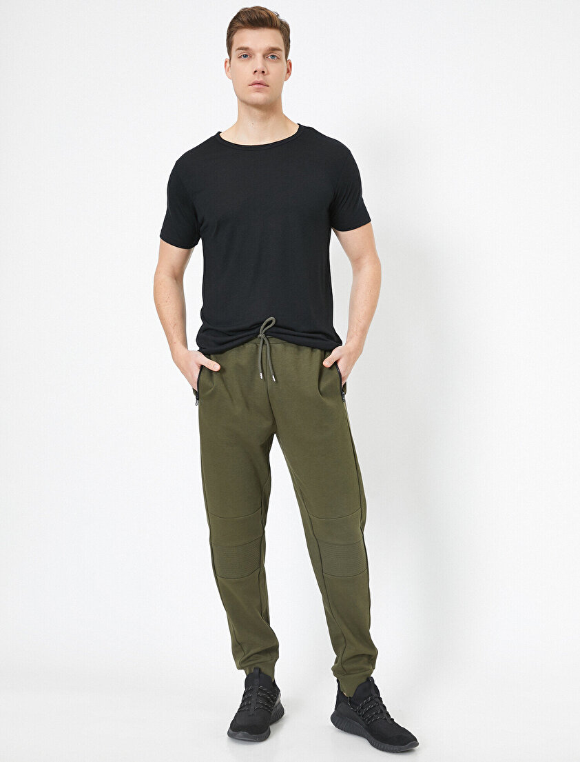 Cep Detaylı Beli Bağlamalı Eşofman Altı