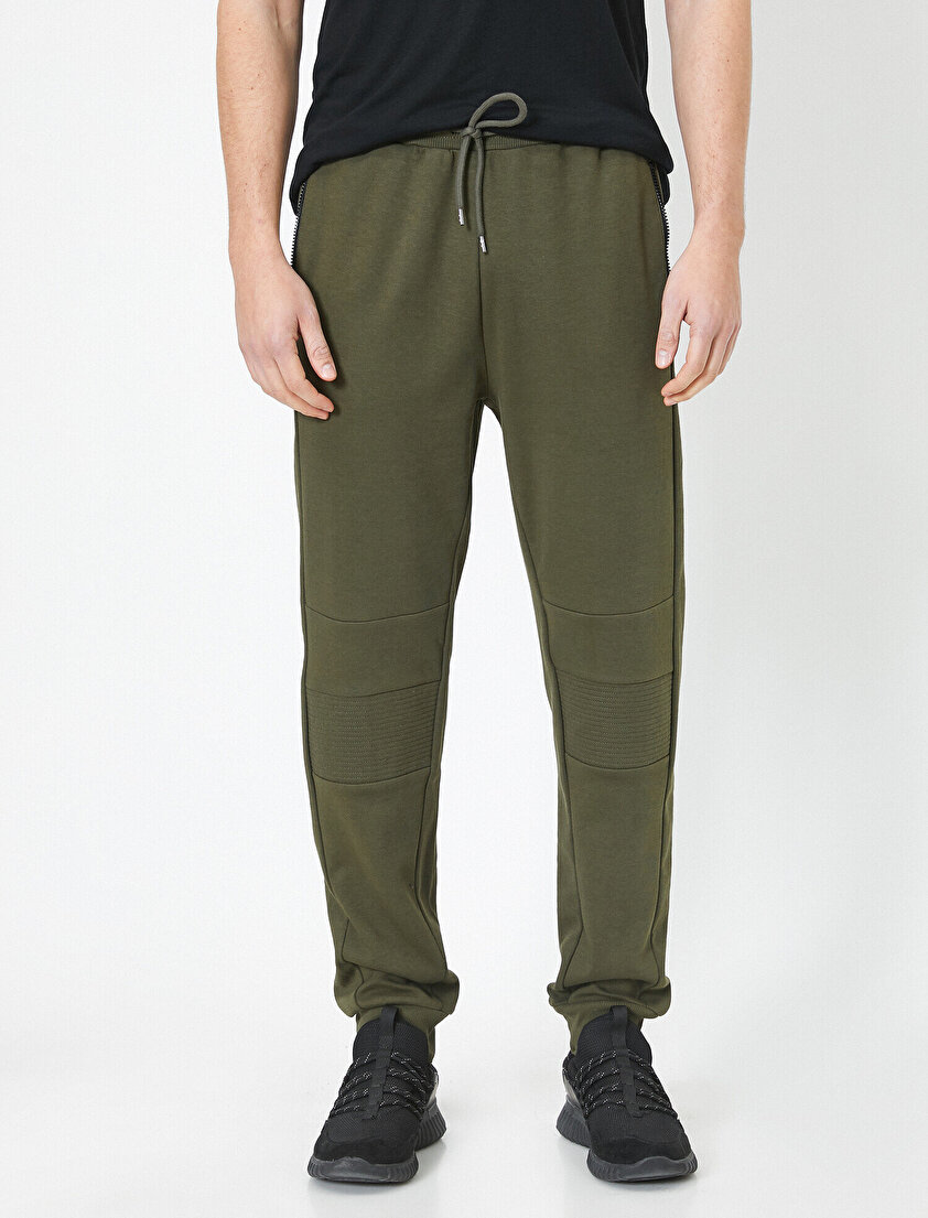 Cep Detaylı Beli Bağlamalı Eşofman Altı