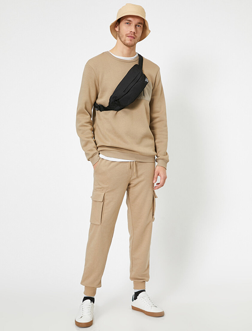 Kargo Cepli Lastik Paça Eşofman Altı