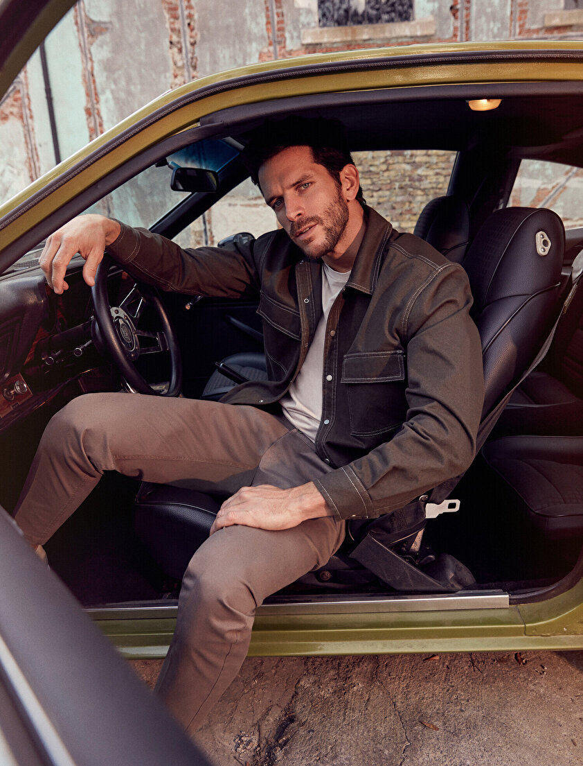 Çift Cepli Regular Fit Gabardin Gömlek