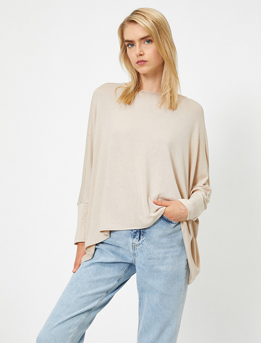 Bisiklet Yaka Uzun Kollu Basic Tişört