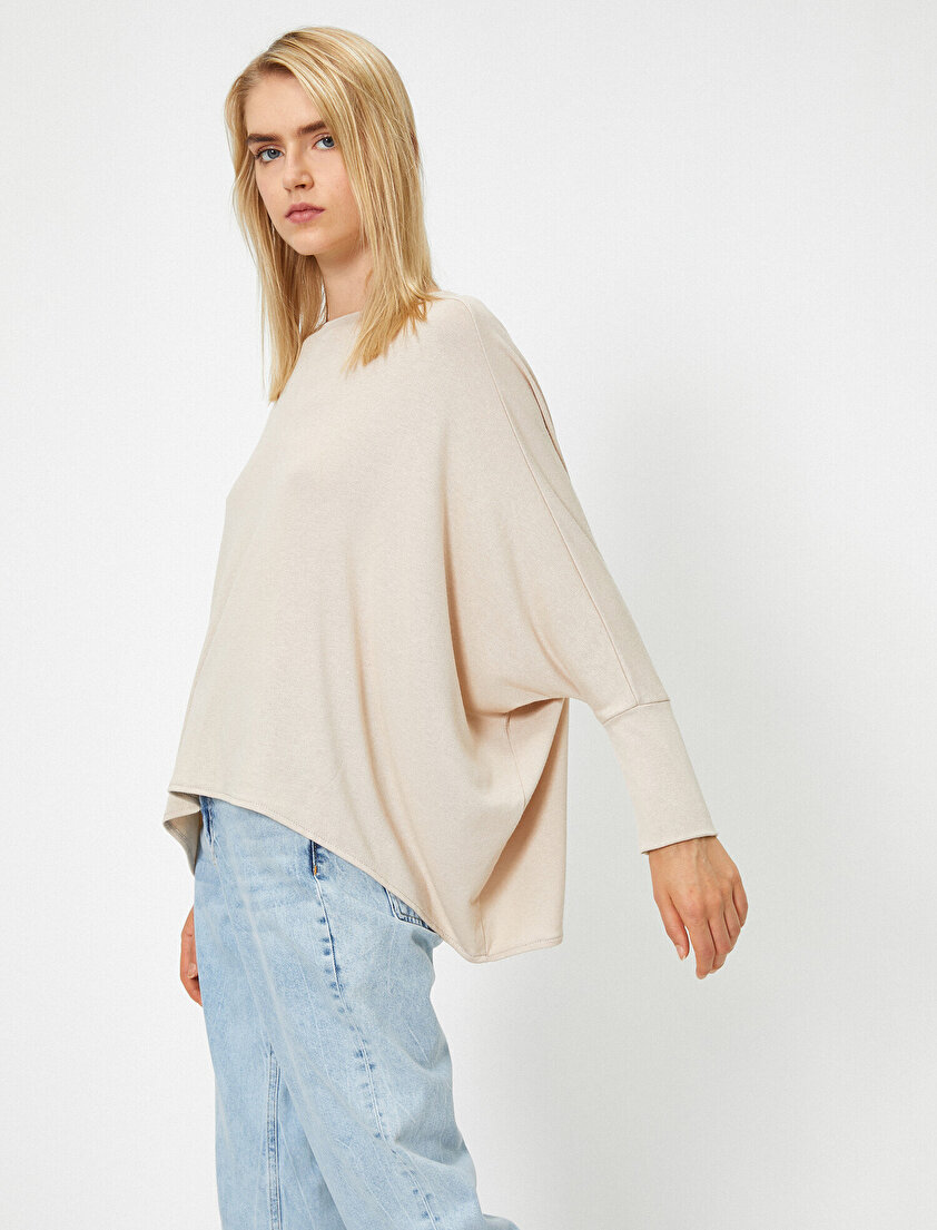 Bisiklet Yaka Uzun Kollu Basic Tişört