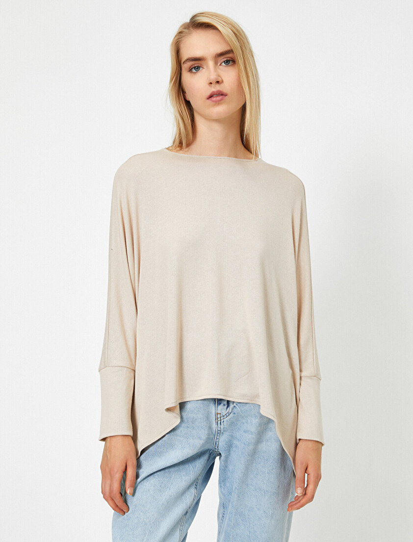 Bisiklet Yaka Uzun Kollu Basic Tişört