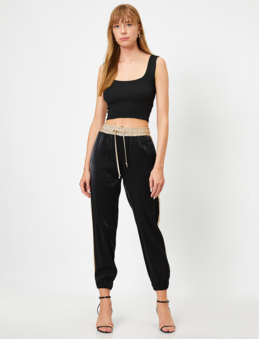 Kare Yaka Triko Bluz