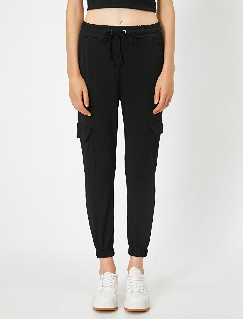 Kargo Cepli Basic Jogger Eşofman Altı 