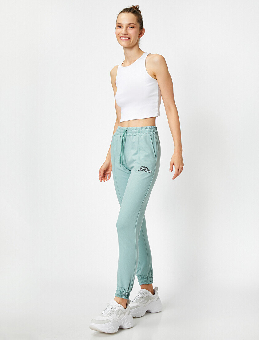 Nakışlı Jogger Eşofman Altı