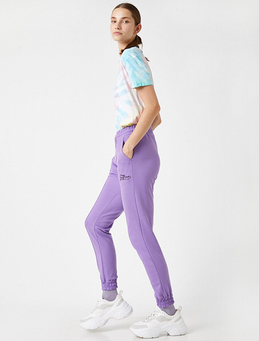 Nakışlı Jogger Eşofman Altı