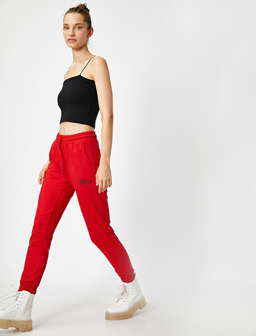 Nakışlı Jogger Eşofman Altı