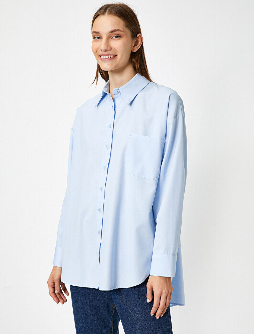 Uzun Kollu Boyfriend Gömlek