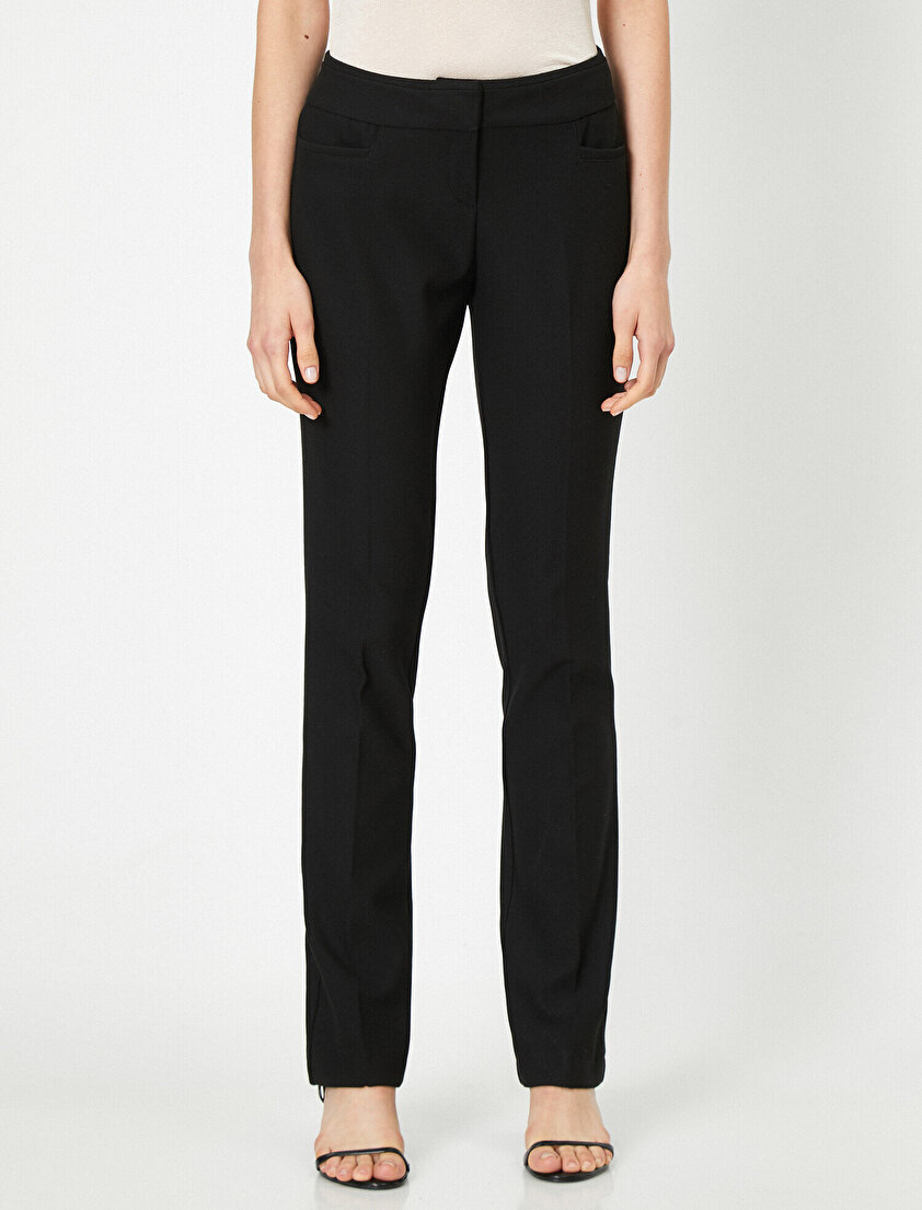 Normal Bel Cep Detaylı Pantolon