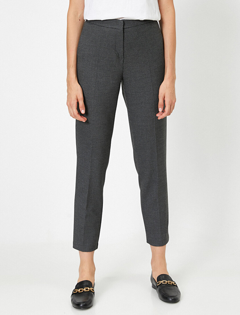 Kareli Slim Pantolon