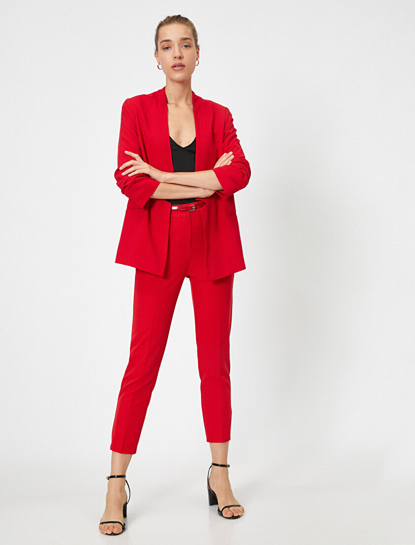 Kemerli Cigarette Pantolon