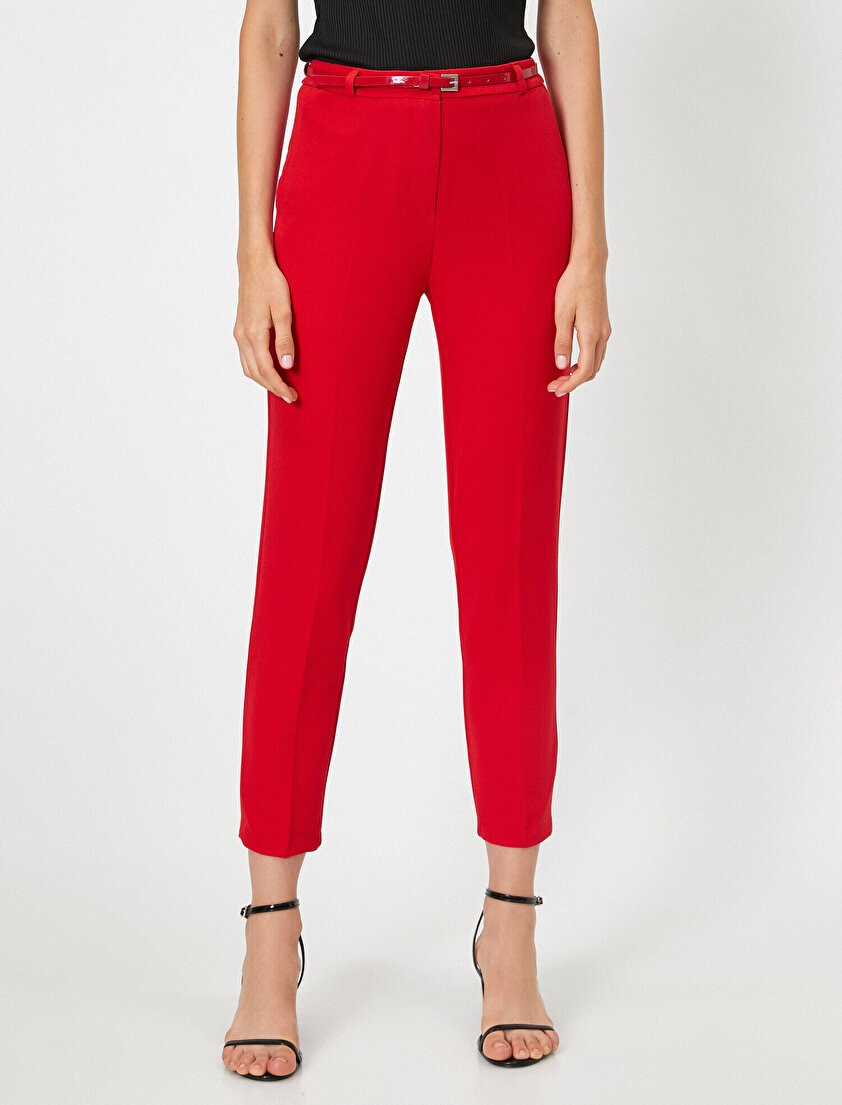 Kemerli Cigarette Pantolon