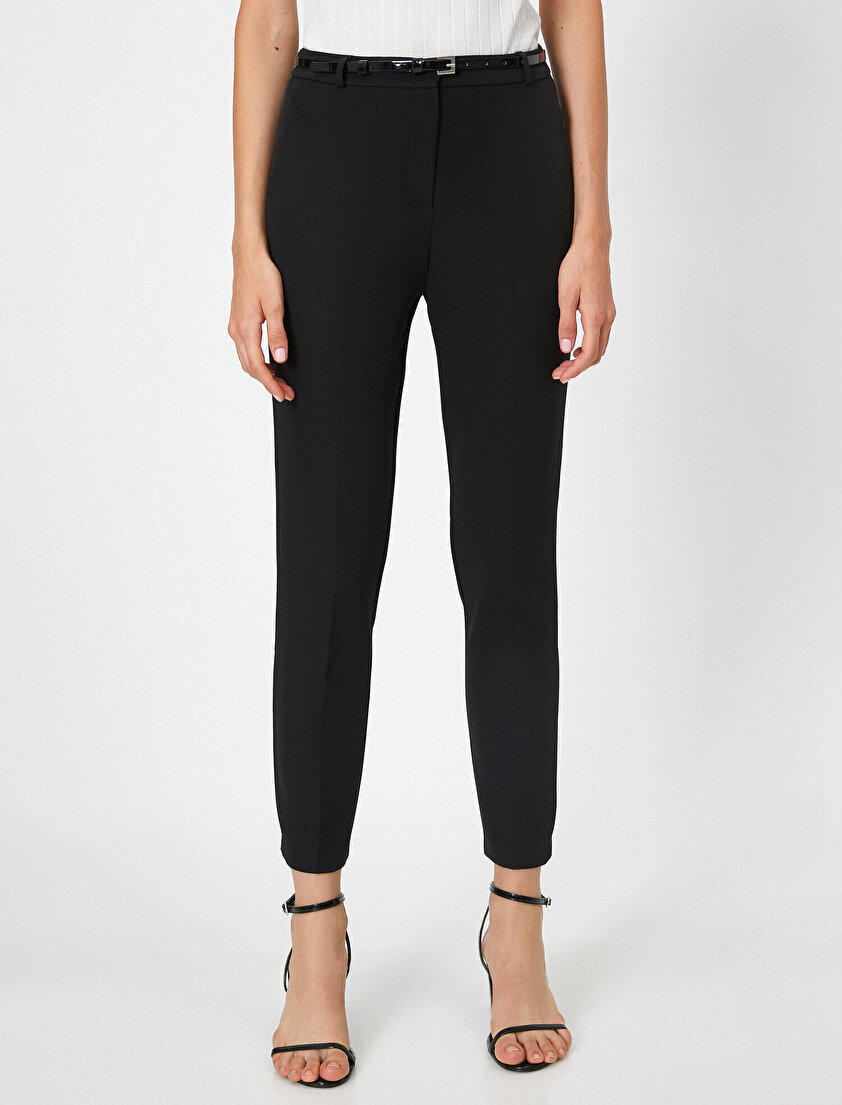 Kemerli Cigarette Pantolon