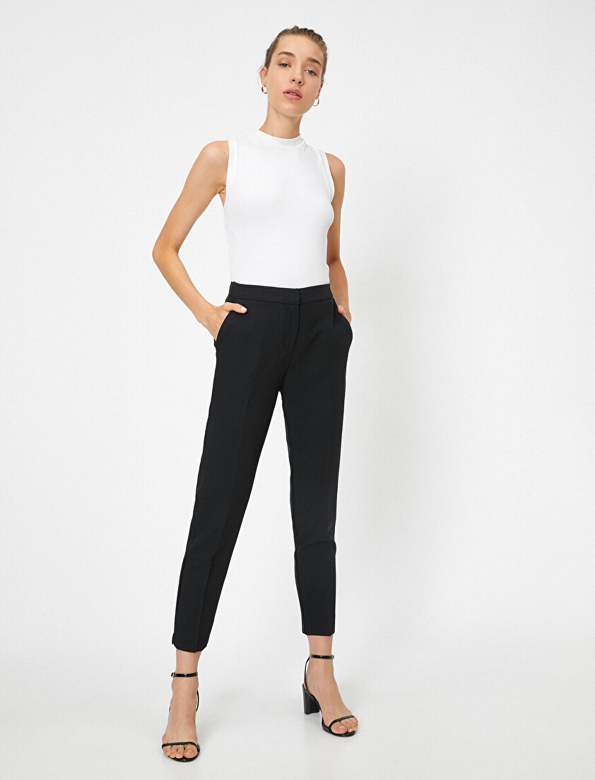 Düz Renk Cigarette Pantolon 