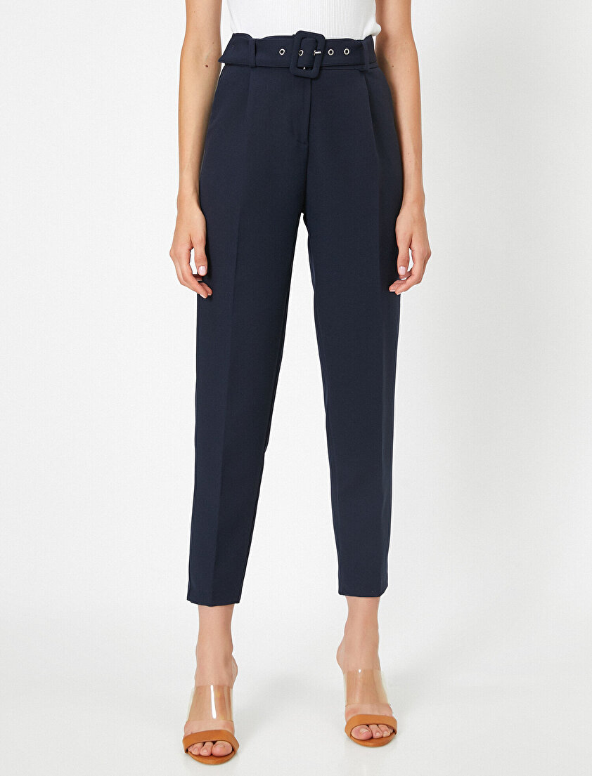 Kemerli Cigarette Pantolon