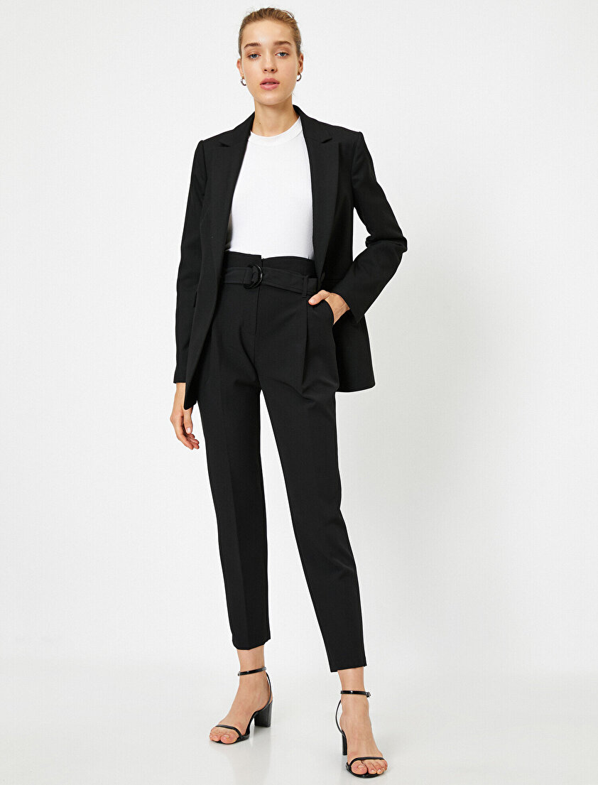 Cepli Kemerli Havuç Pantolon