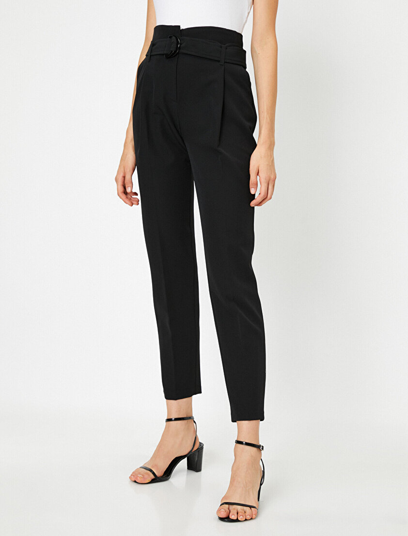 Cepli Kemerli Havuç Pantolon