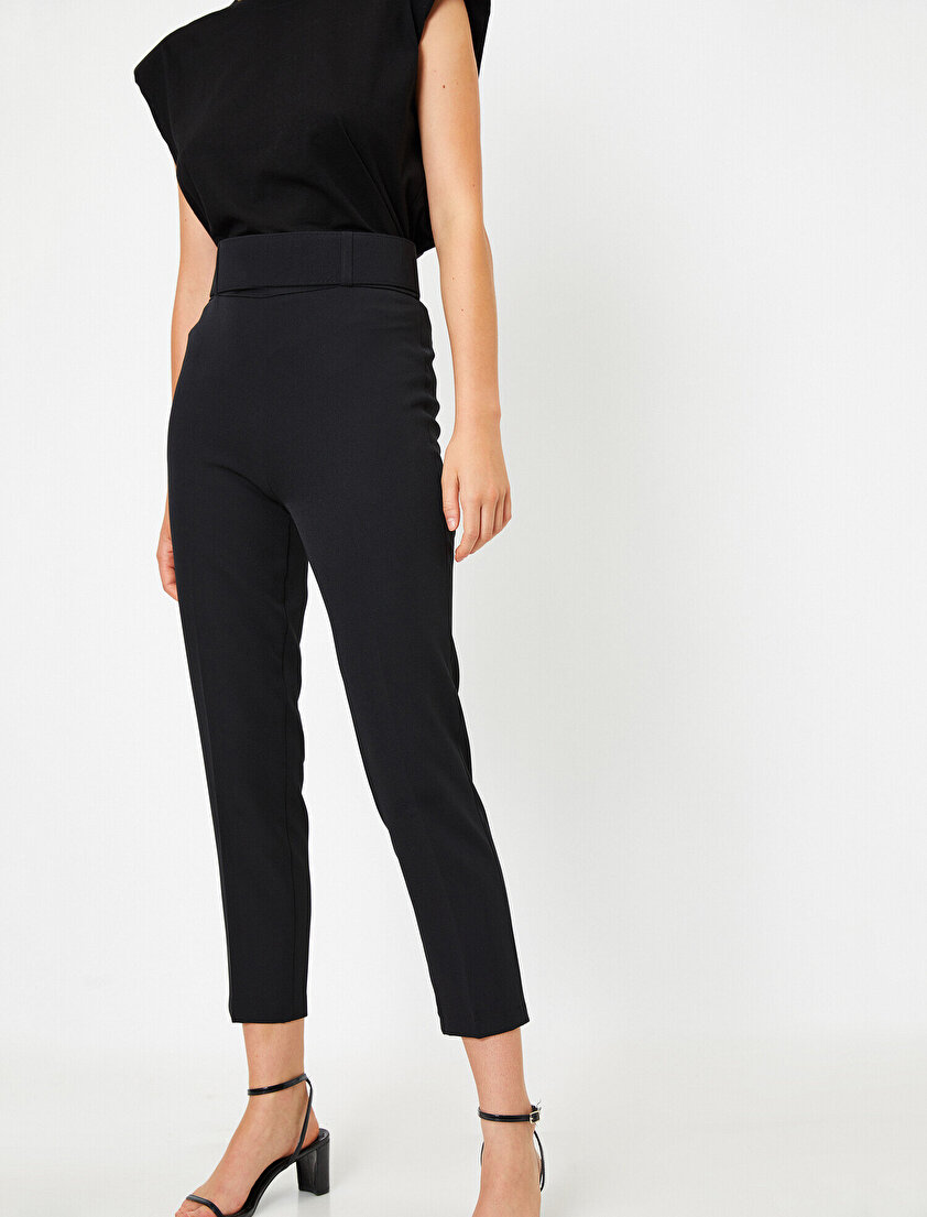 Yüksek Belli Cigarette Pantolon