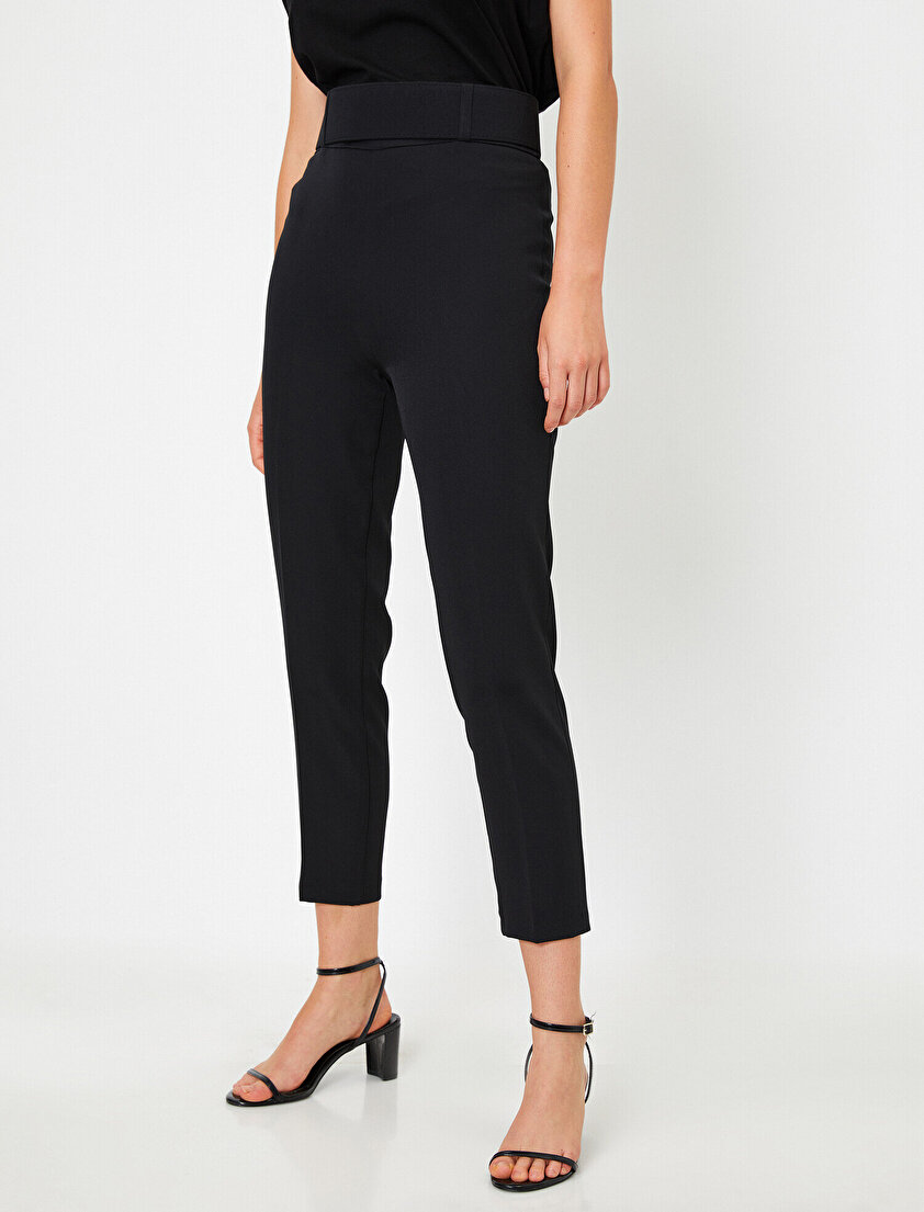 Yüksek Belli Cigarette Pantolon