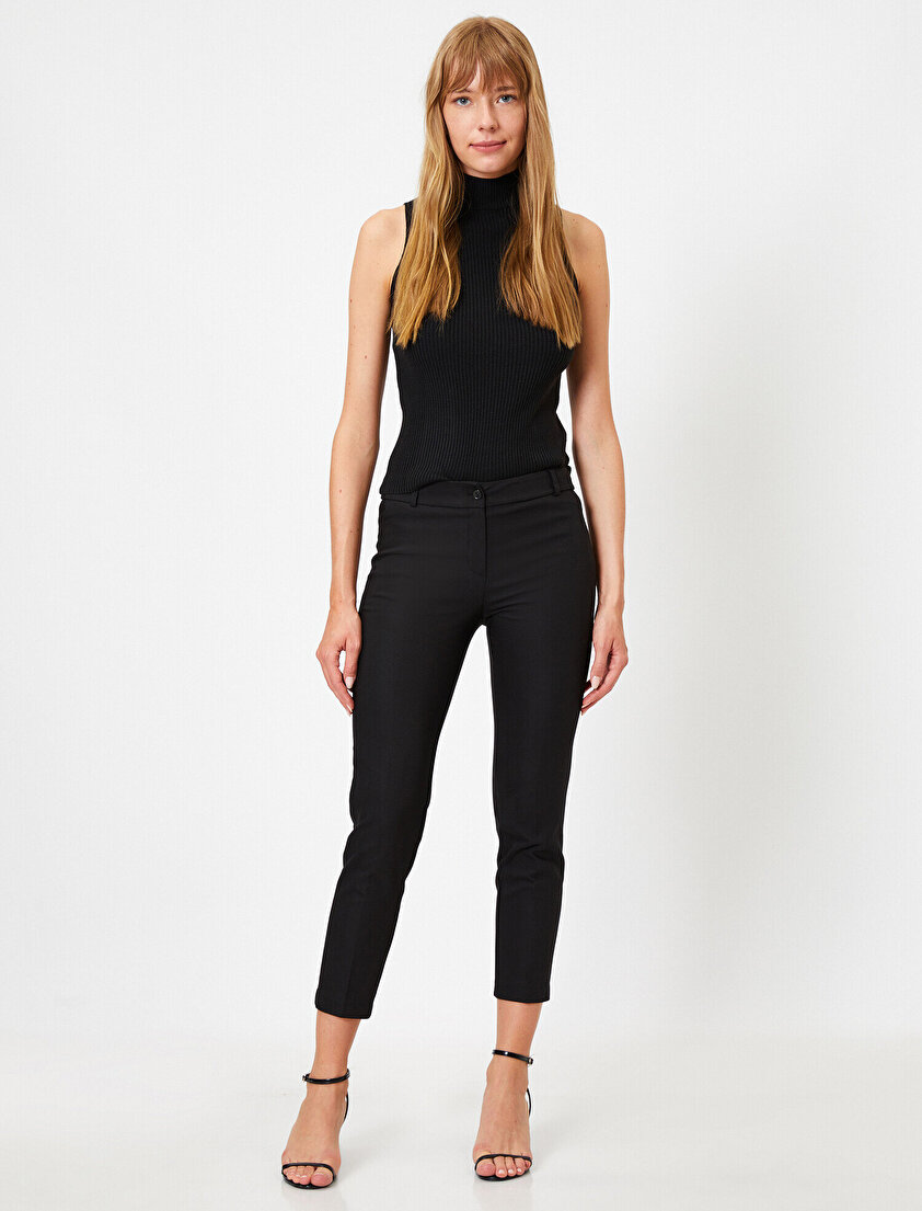 Basic Crop Pantolon