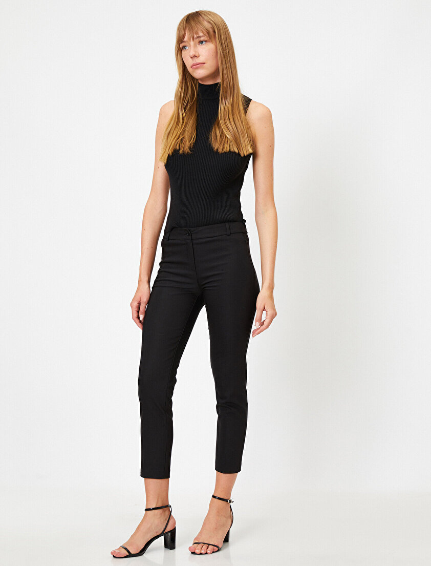 Basic Crop Pantolon