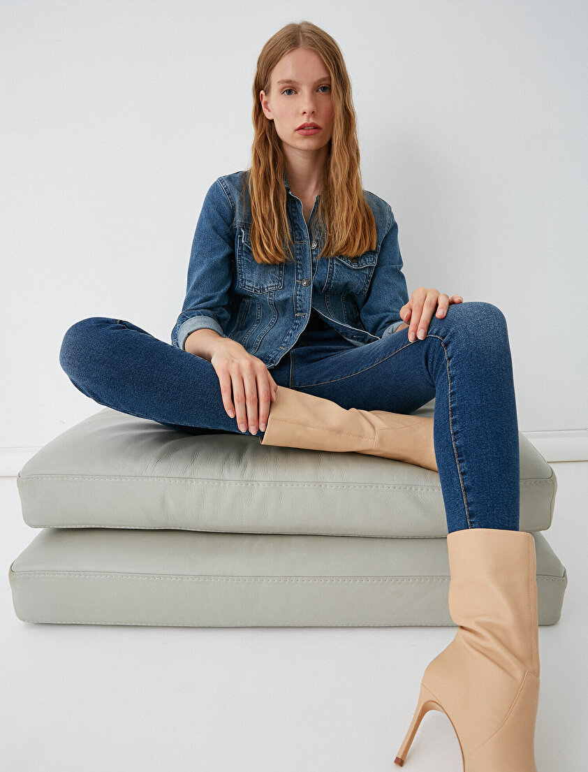 Yüksek Bel Skinny Carmen Jean