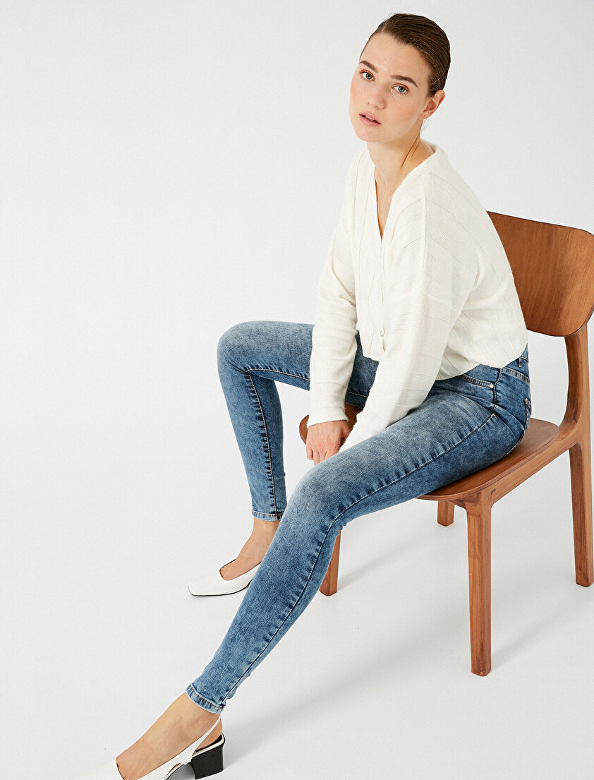 Yüksek Bel Skinny Carmen Jean