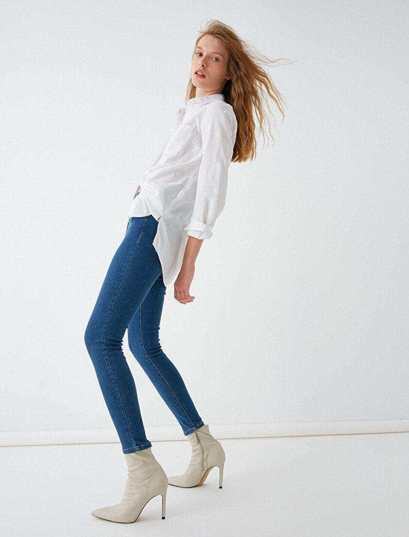 Yüksek Bel Skinny Carmen Jeans