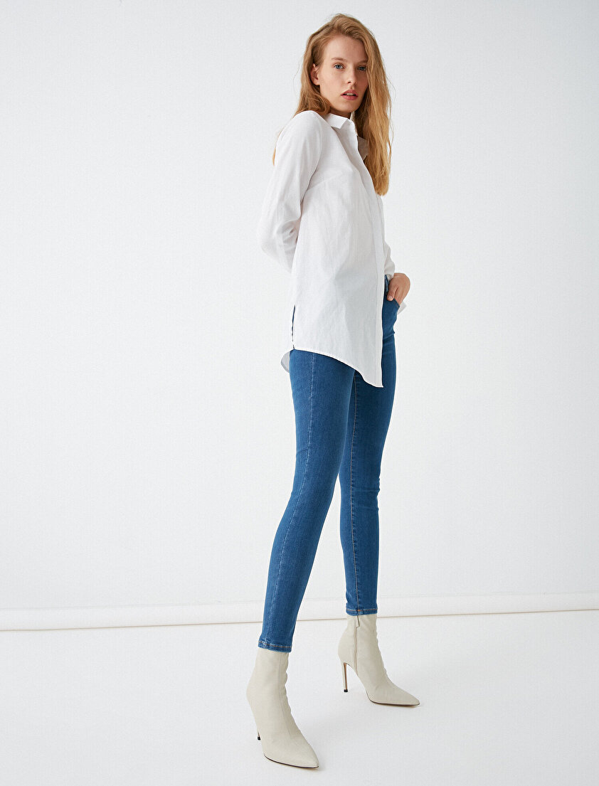 Yüksek Bel Skinny Carmen Jeans