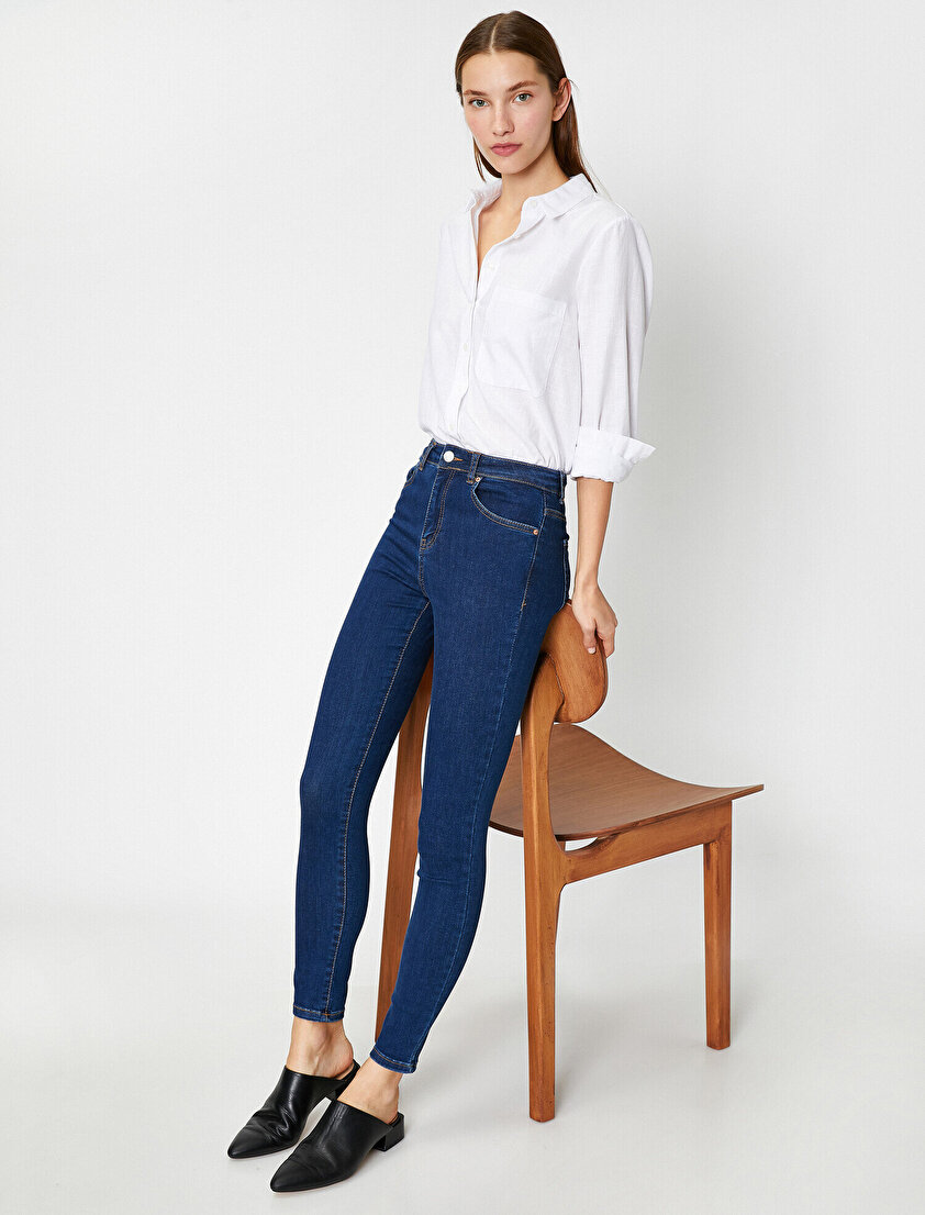 Yüksek Bel Skinny Carmen Jeans