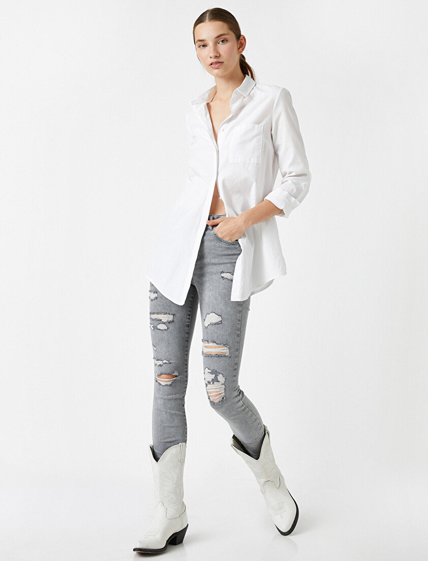 Yüksek Bel Skinny Carmen Jean