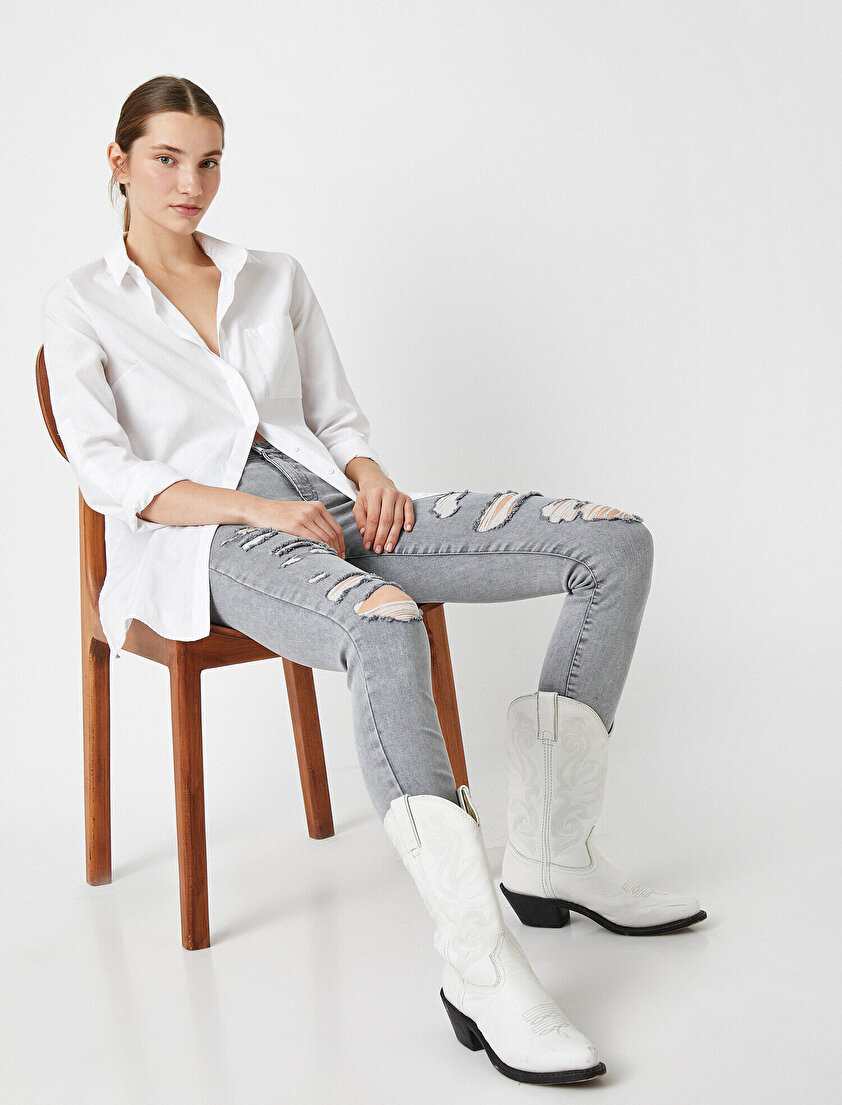 Yüksek Bel Skinny Carmen Jean