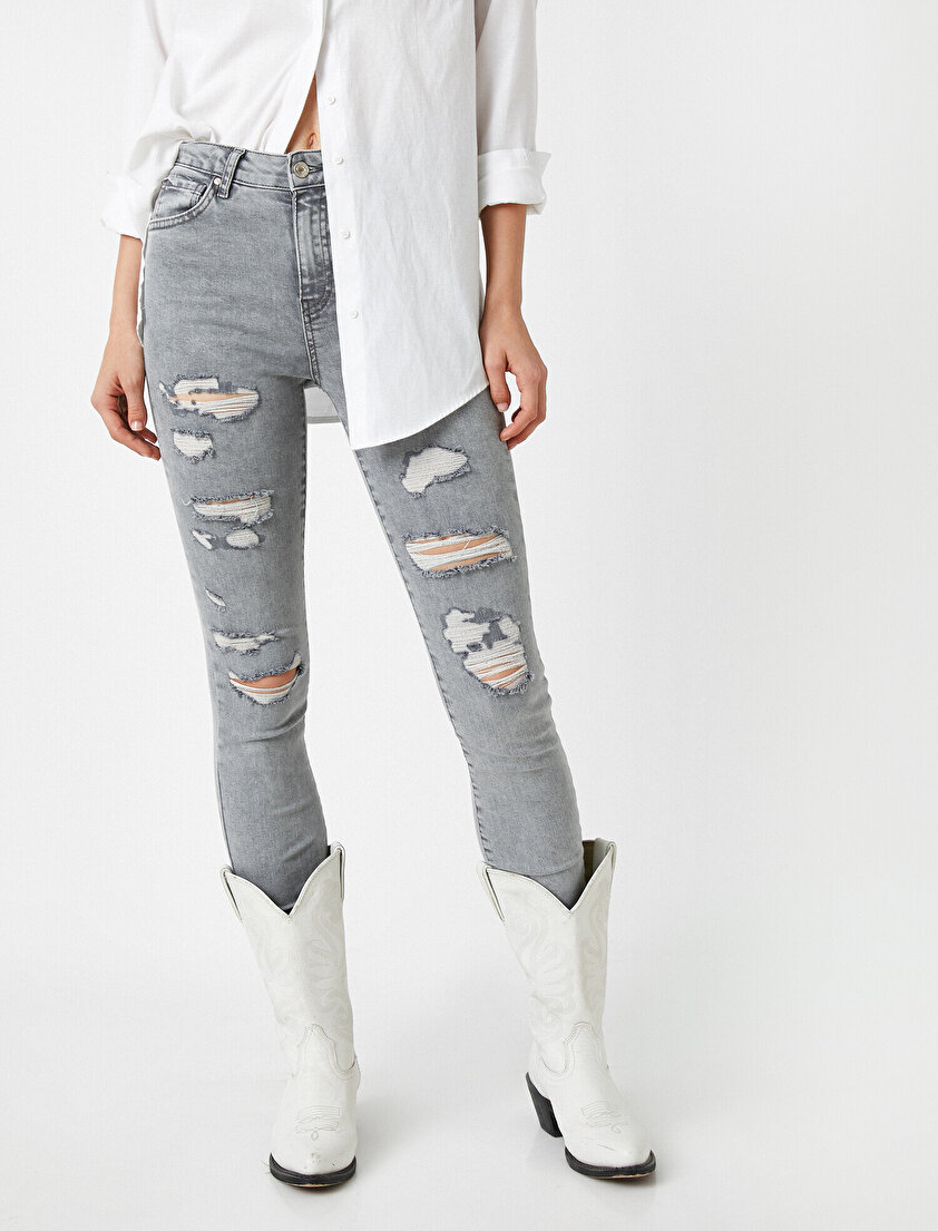 Yüksek Bel Skinny Carmen Jean