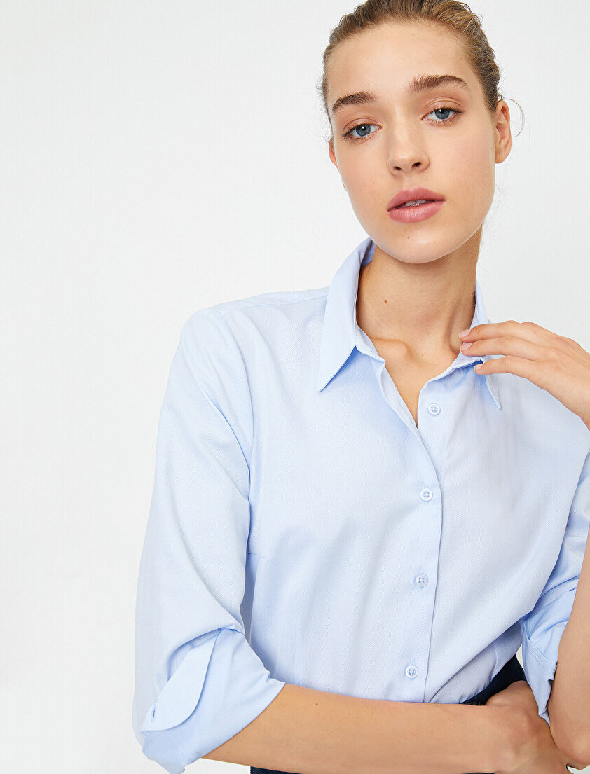 Uzun Kollu Basic Gömlek