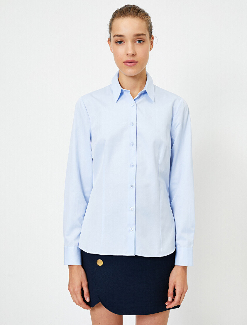 Uzun Kollu Basic Gömlek