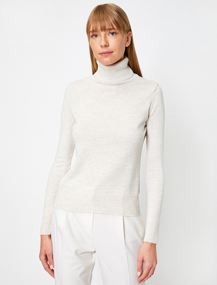 Balıkçı Yaka Uzun Kollu Basic Kazak