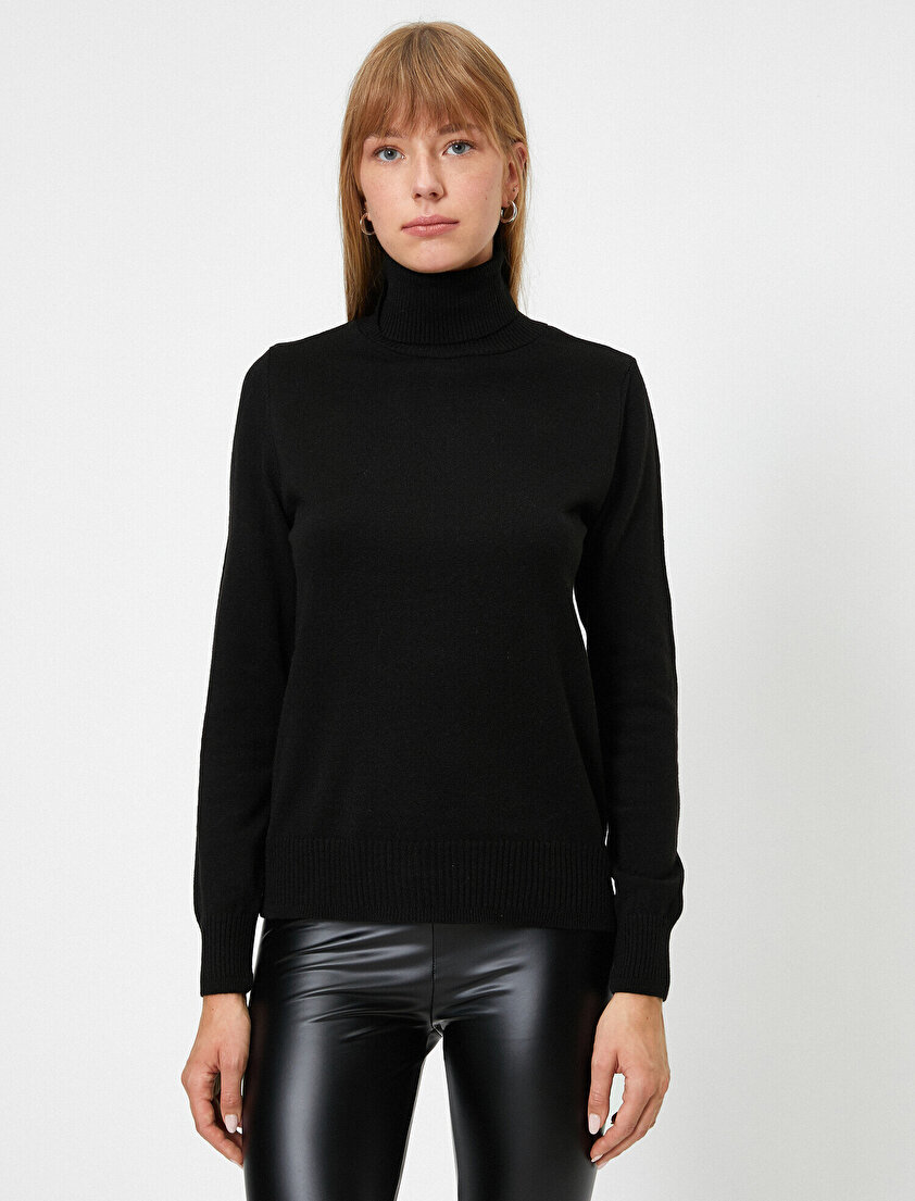 Balıkçı Yaka Uzun Kollu Basic Kazak