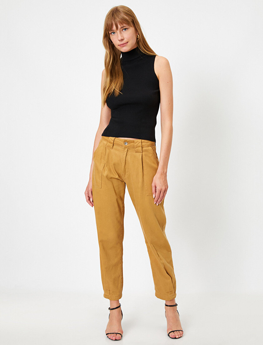 Balıkçı Yaka Kolsuz Basic Kazak