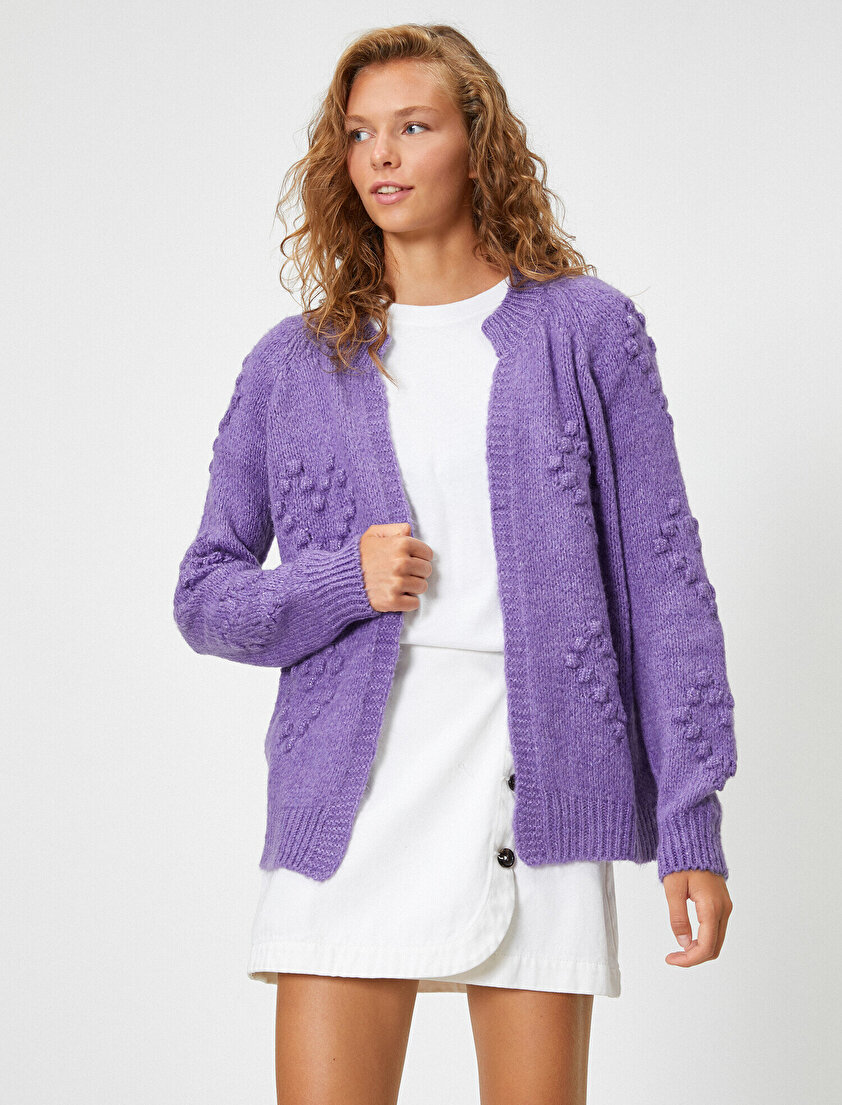 Uzun Kollu Bisiklet Yaka Hırka