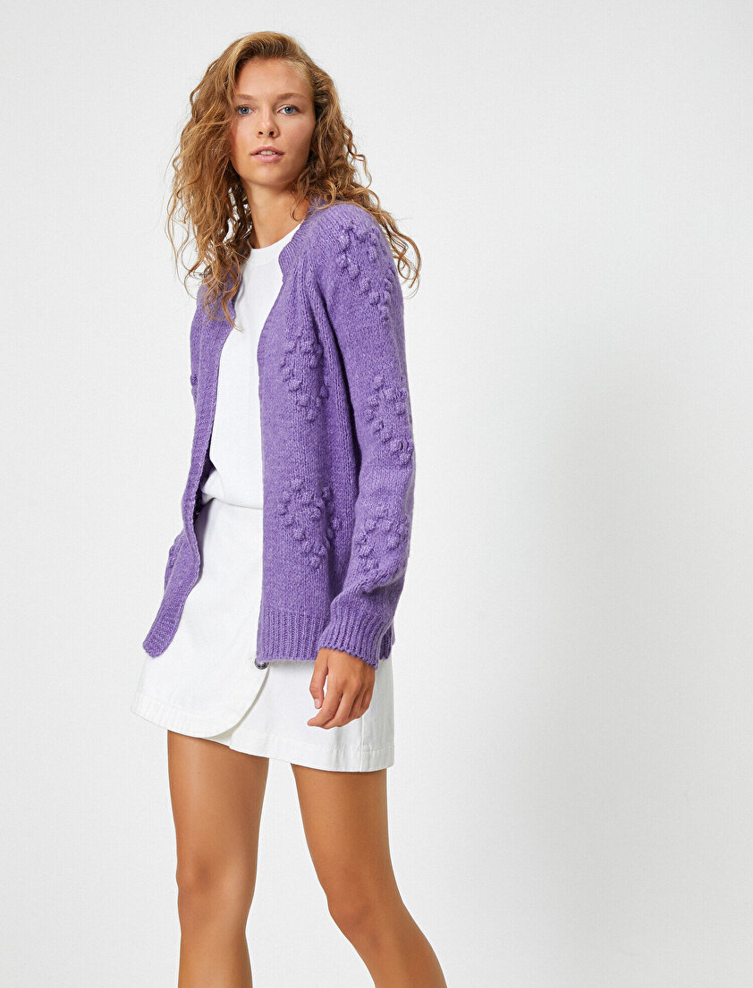 Uzun Kollu Bisiklet Yaka Hırka